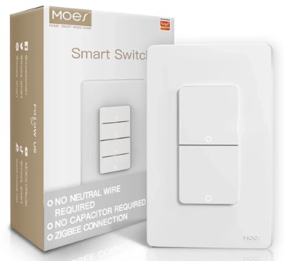 Công Tắc Cơ Thông Minh 2 Nút Zigbee