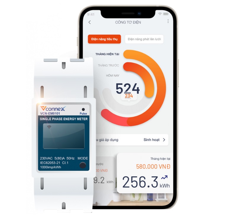 Công Tơ Điện Tử Thông Minh WIFI 